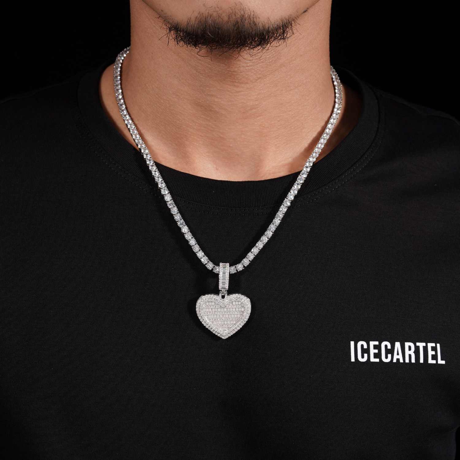 Moissanite Heart Pendant 14k Gold、mySite、hinf8tx79