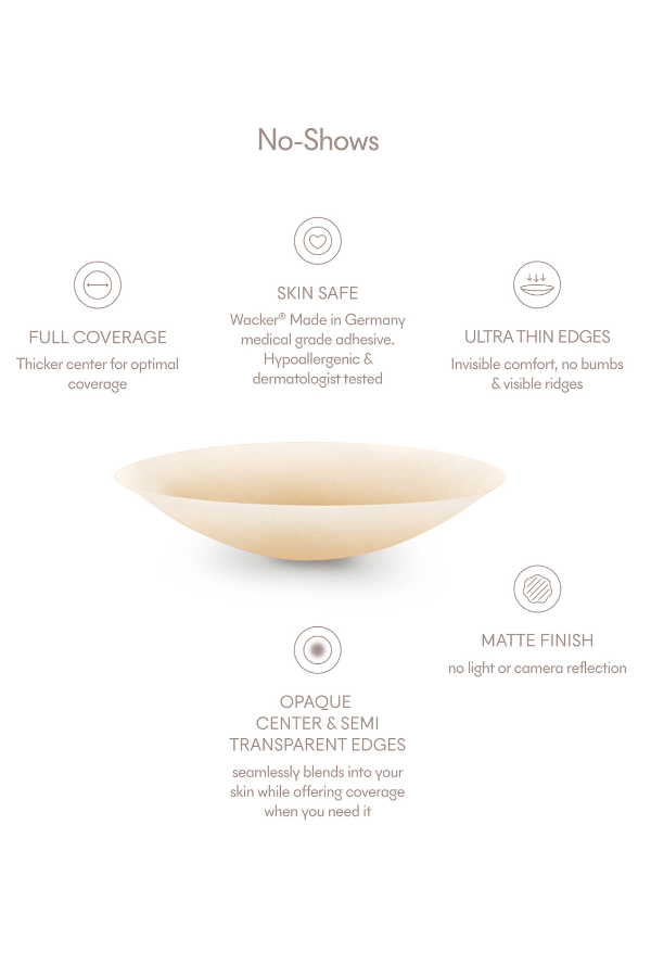 No Show Reusable Nipple Covers - Soft Tan、mySite、bengalsvssteelers