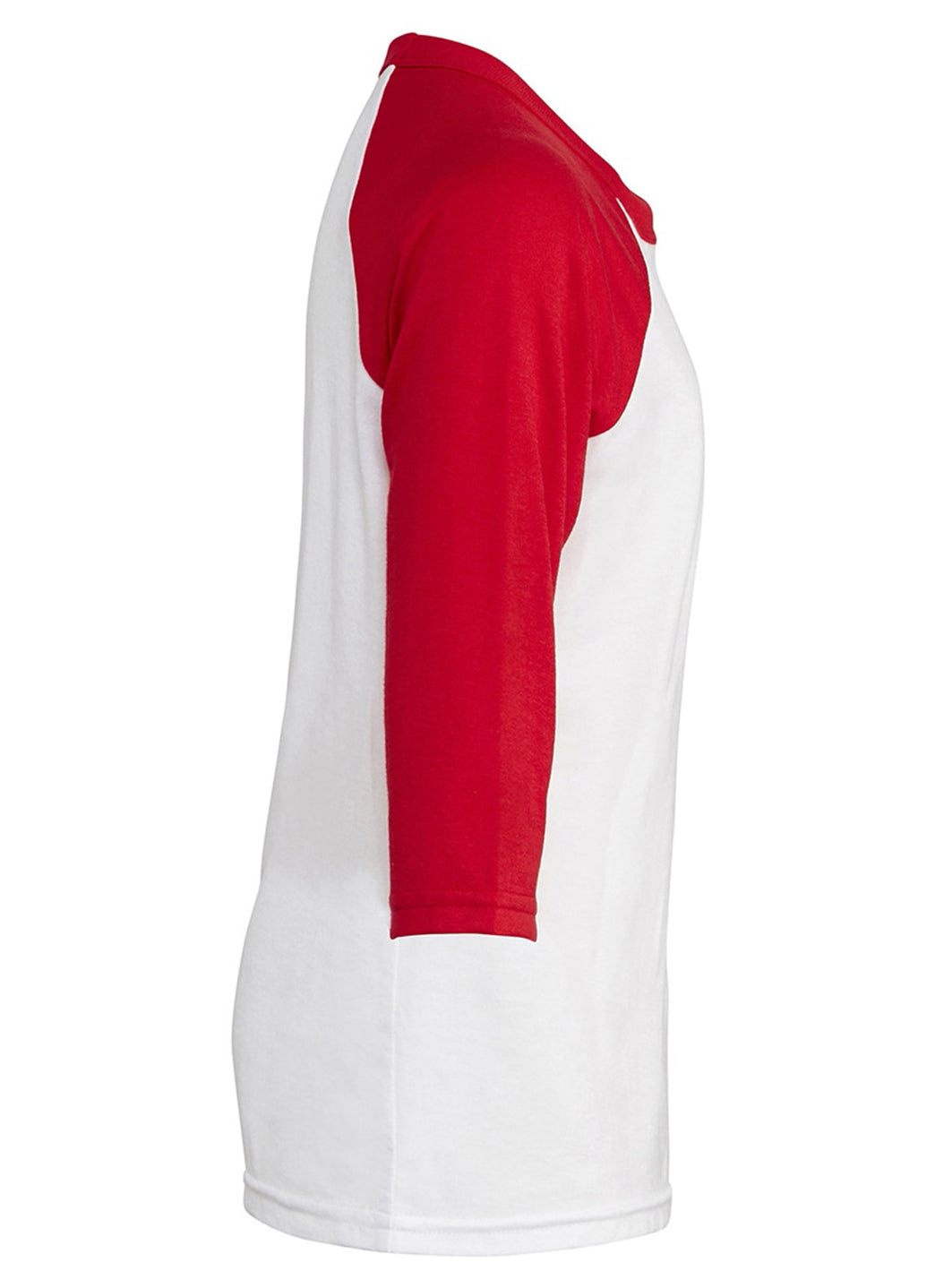 Bella + Canvas Youth 3/4-Sleeve Baseball T-Shirt、mySite、noshort