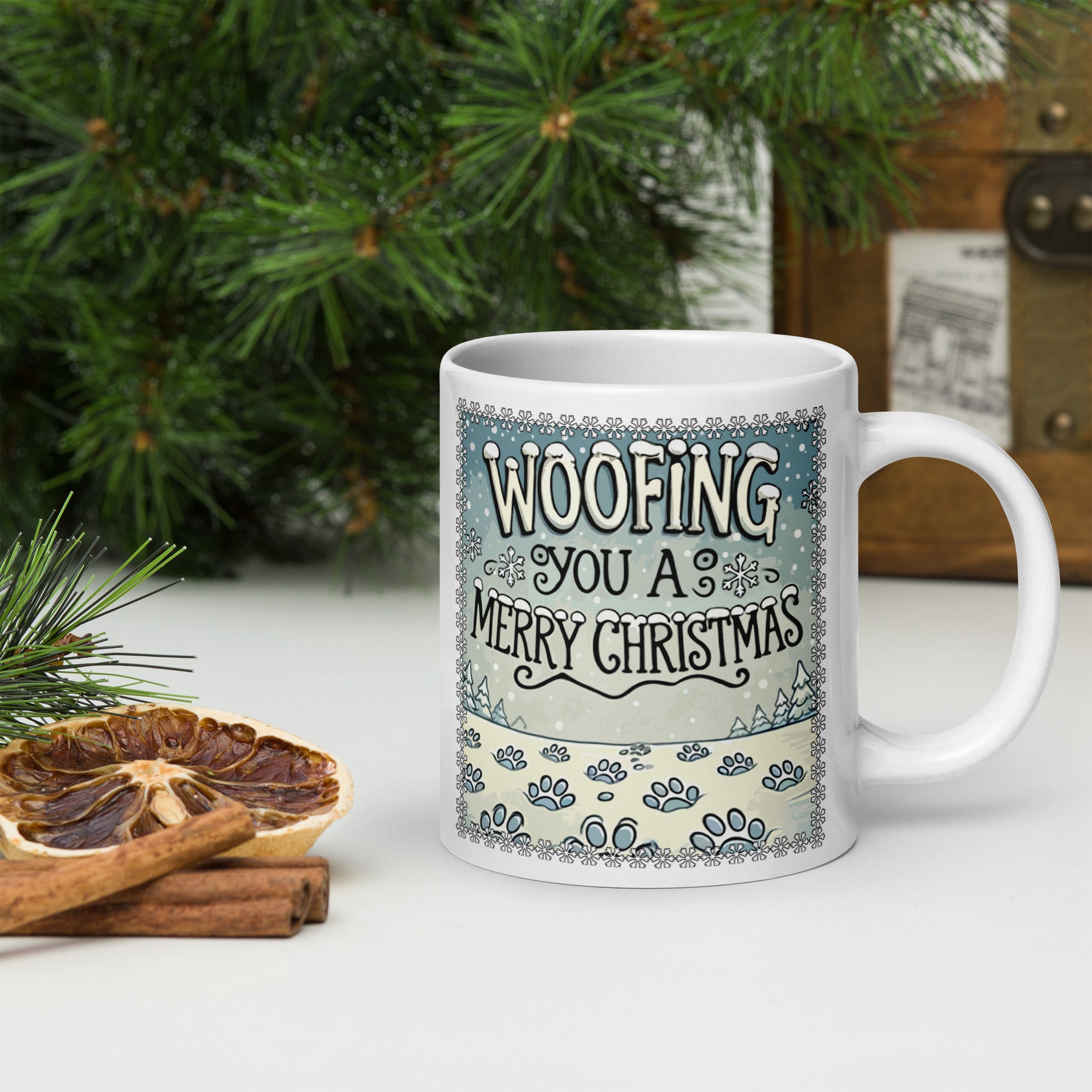 Woofing You A Merry Christmas Mug、mySite、camillekostekn