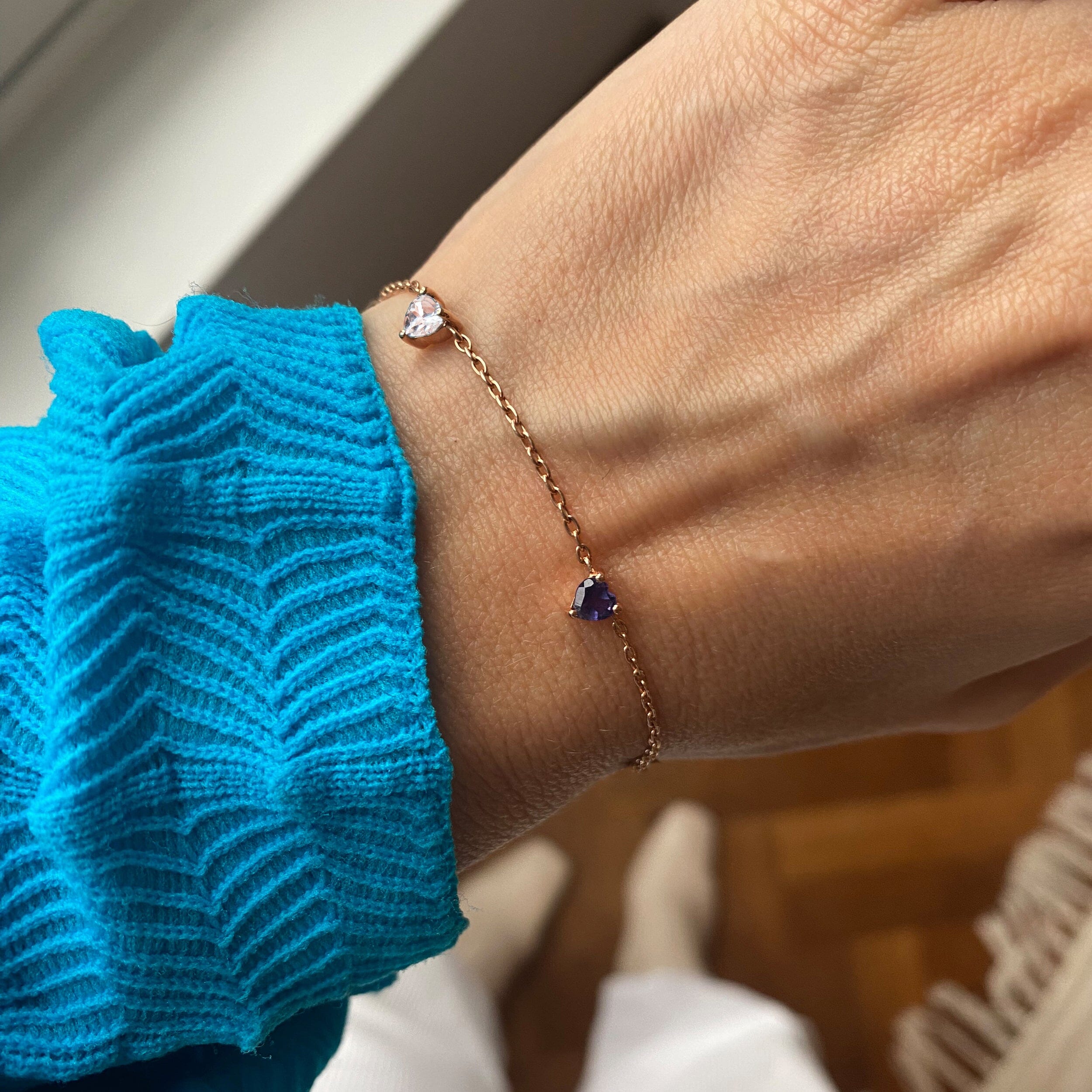Blue Sapphire Never Without My Gem Bracelet - September Birthstone、mySite、hinf8tx79