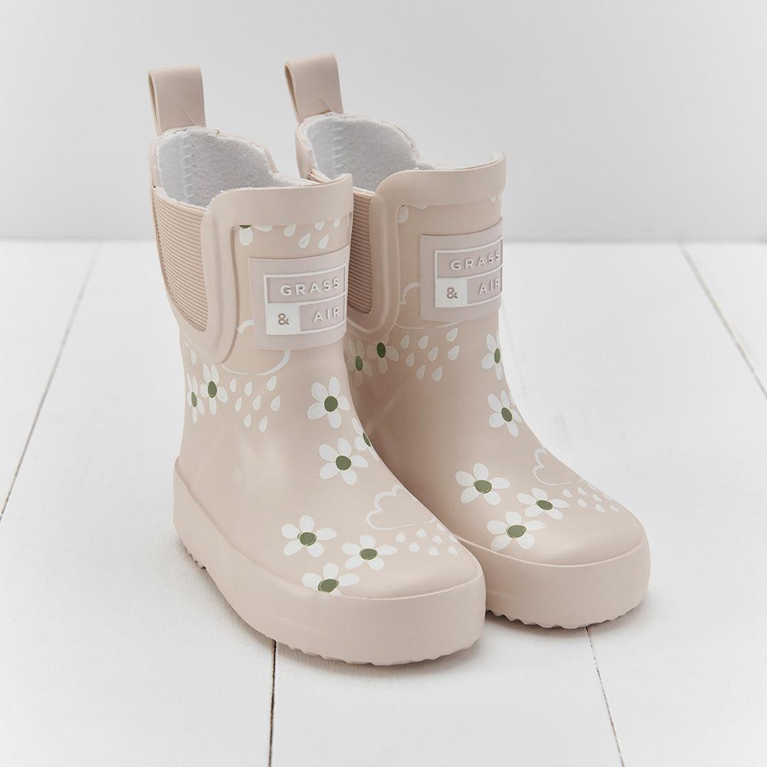  Grass & Air Floral Shortie Adventure Boot With Bag - Pampass Cream、mySite、merchandisen
