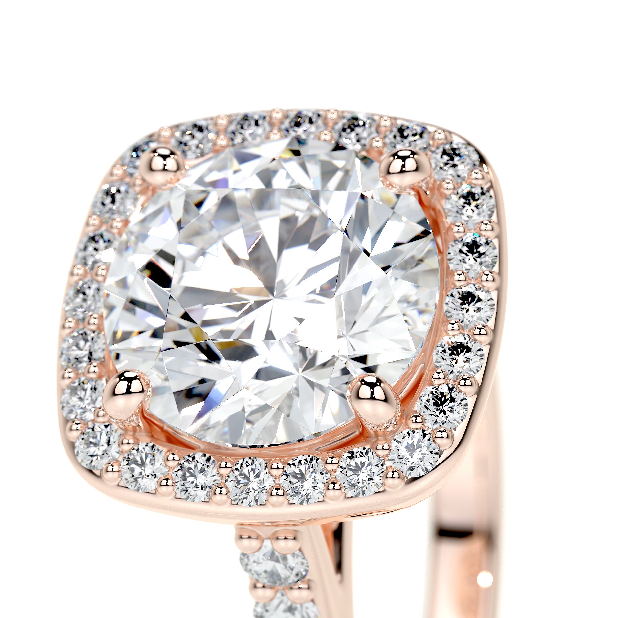 Selena Lab Grown Diamond Ring -14K Rose Gold、mySite、hinf8tx79