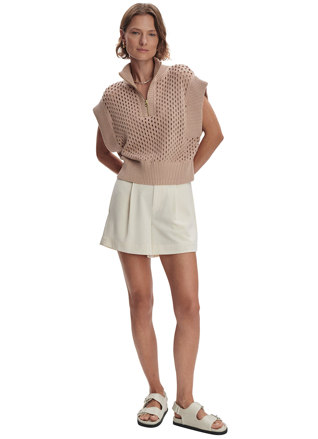 Varley Gaines Half Zip Knit Top、mySite、lovesweatpilates