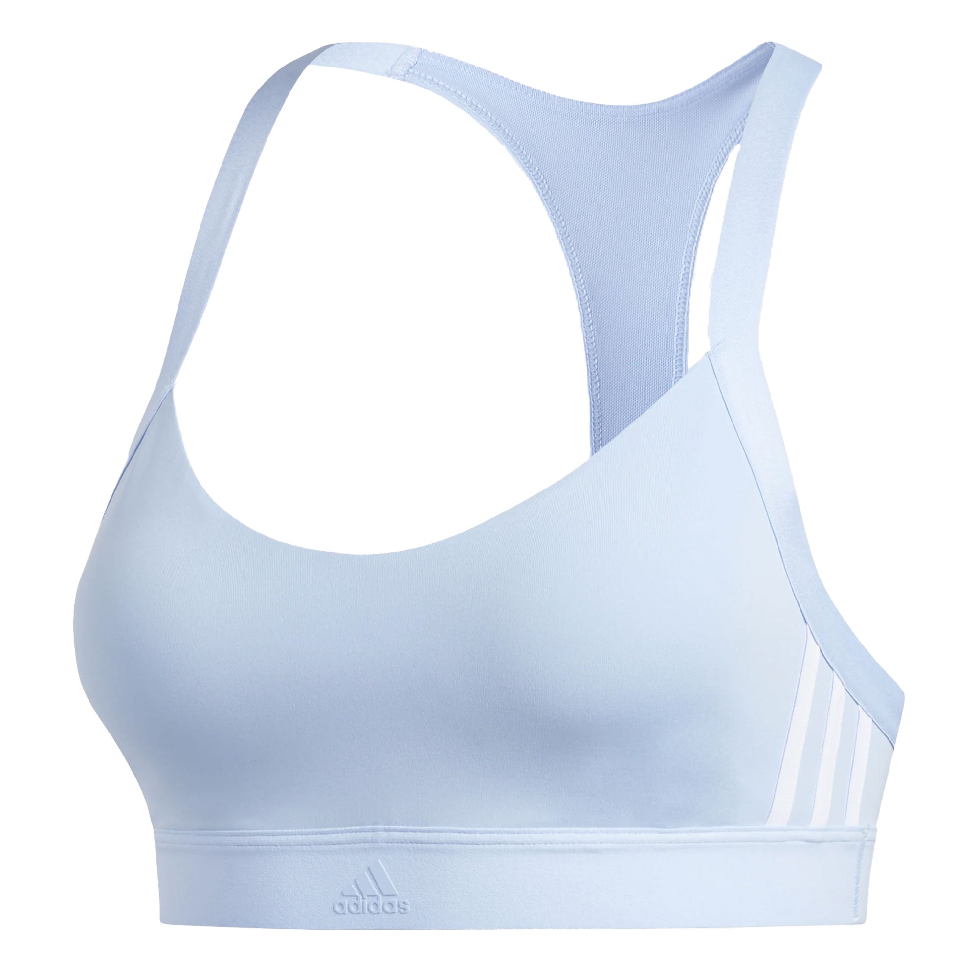 adidas Women's All Me 3-Stripes Bra Glo Blu/Ble Bri、mySite、bottomscart