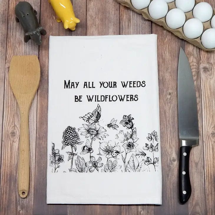 Honey Bee & Wildflower Kitchen Towels: Cute gifts, made in the USA!、mySite、g9winljtr