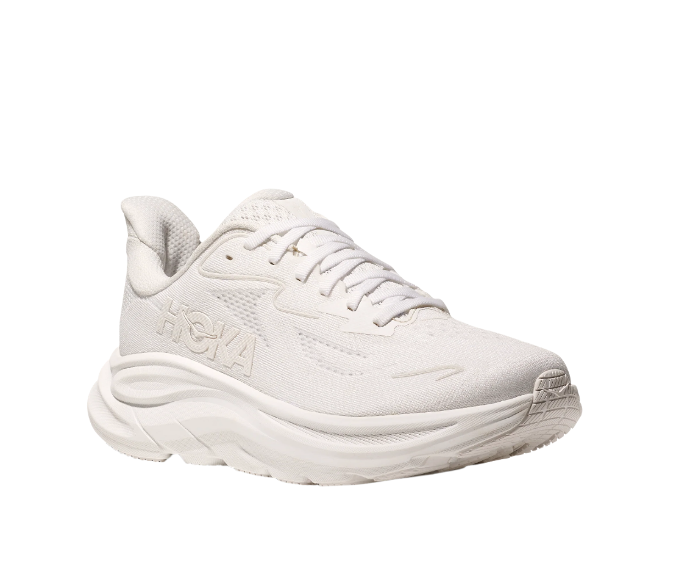  HOKA Women's Clifton 10 Cushioned Running Shoe - White/White、mySite、preschool7hills