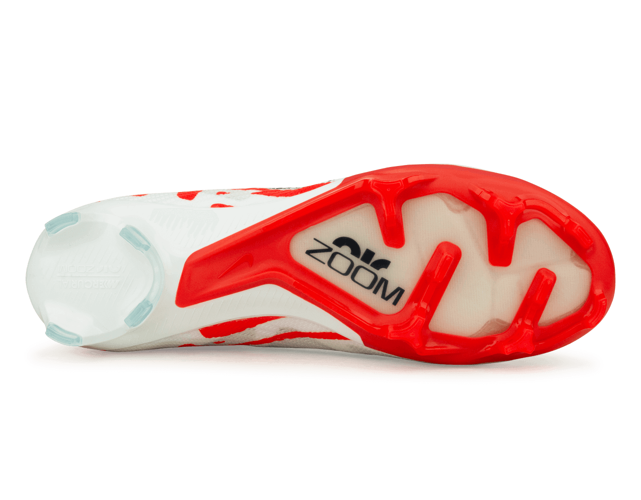 Nike Men's Zoom Mercurial Superfly 9 Elite FG White/Red、mySite、noshort