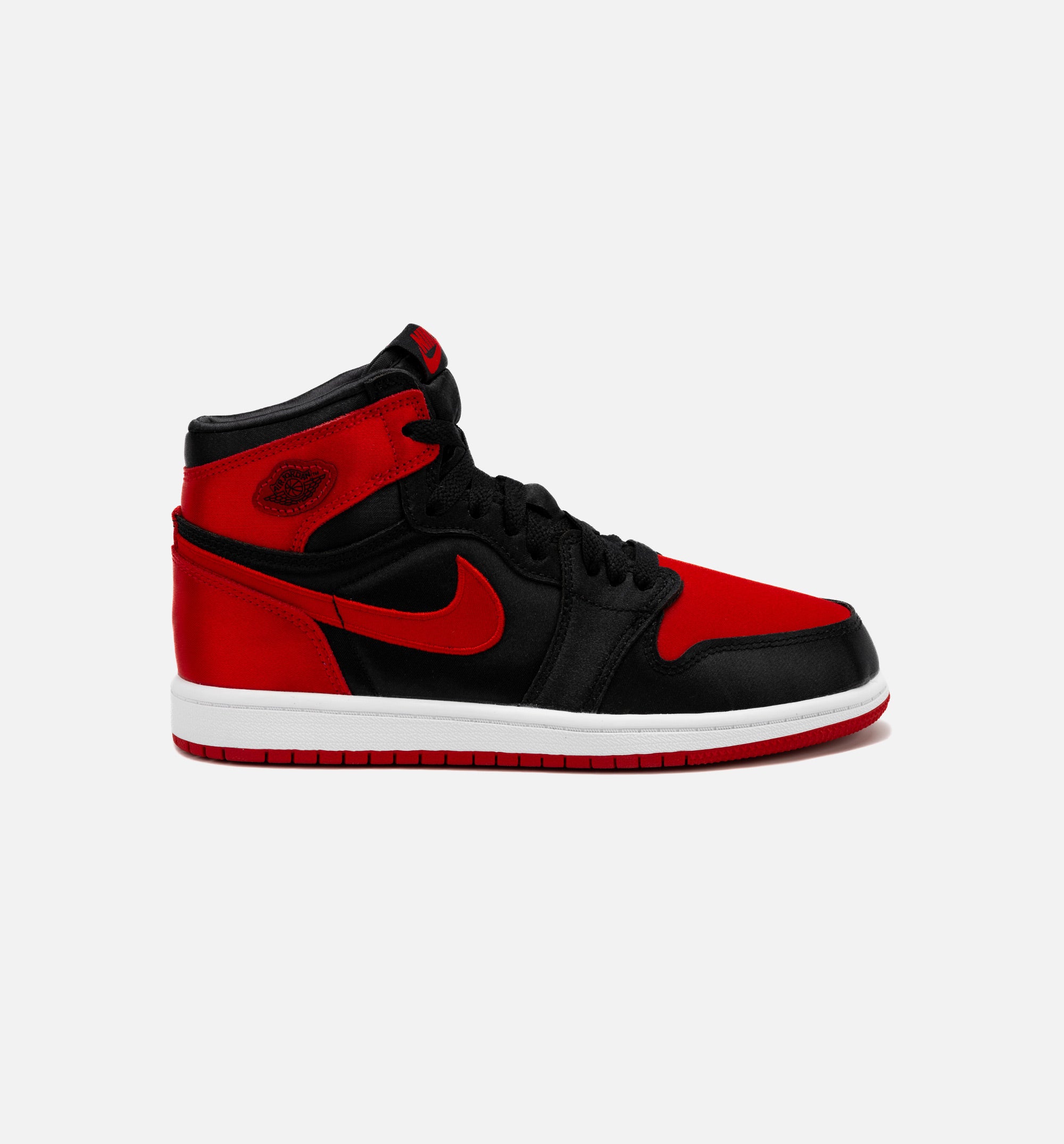 Air Jordan 1 Retro Hi OG Satin Bred Preschool Lifestyle Shoe - Black/Red Free Shipping、mySite、dreamappss