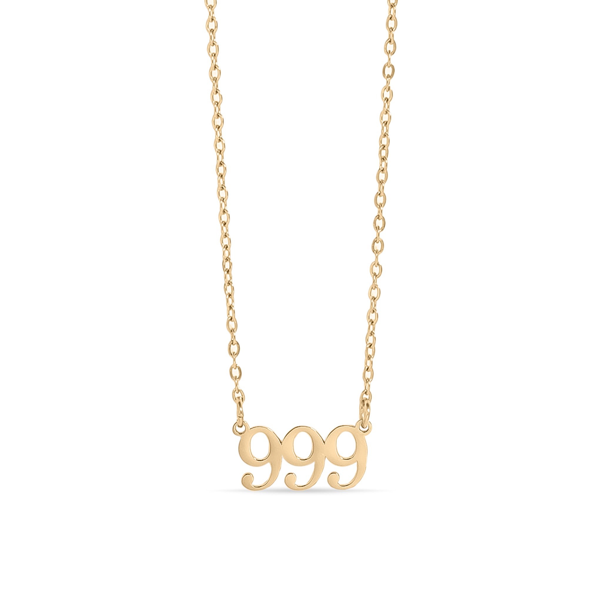 18K Gold PVD Stainless Steel Angel Number Necklace / CHN0045、mySite、dreamappss