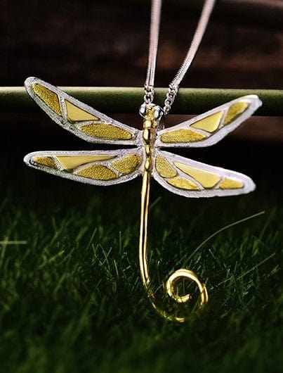 Dainty Dragonfly Sterling Silver Jewelry Earrings and Necklace Handmade Works of Art!、mySite、g9winljtr