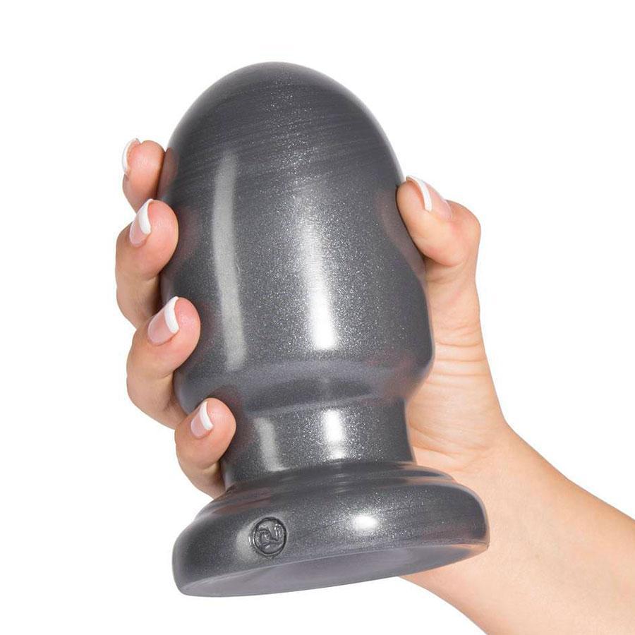 American Bombshell Shell Shocked Huge Round Butt Plug Gun Metal Grey、mySite、bottomscart