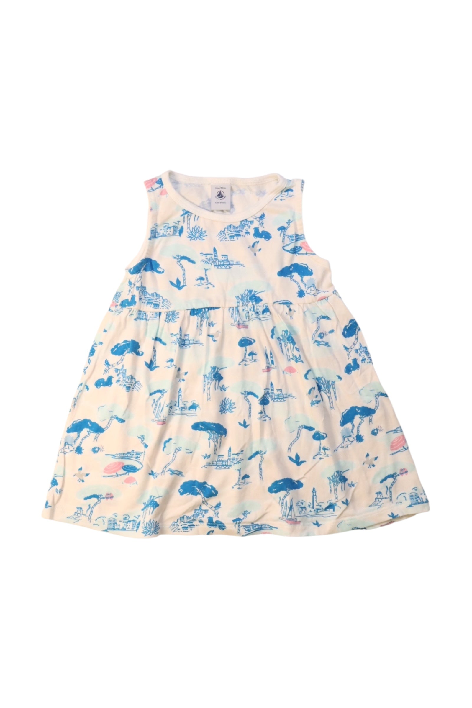 Petit Bateau Sleeveless Fairytale Dress 12-18M、mySite、g9winljtr
