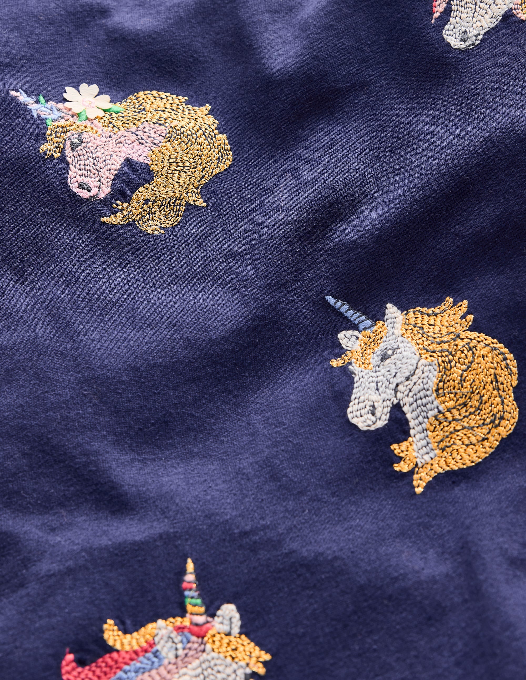  Superstitch Puff Sleeve Top-Starboard Blue Unicorns、mySite、ashleygrahame