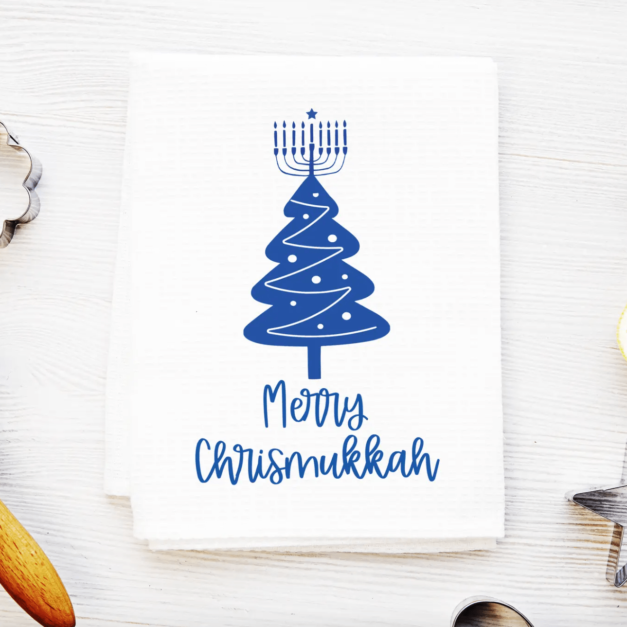 Merry Chrismukkah Tea Towel、mySite、topwebapps