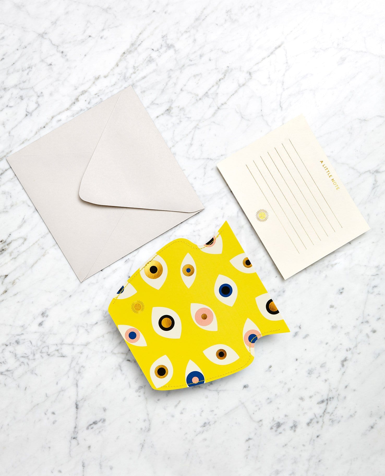 Yellow Paper Evil Eye Vase by Octaevo - Large or Mini、mySite、topwebapps