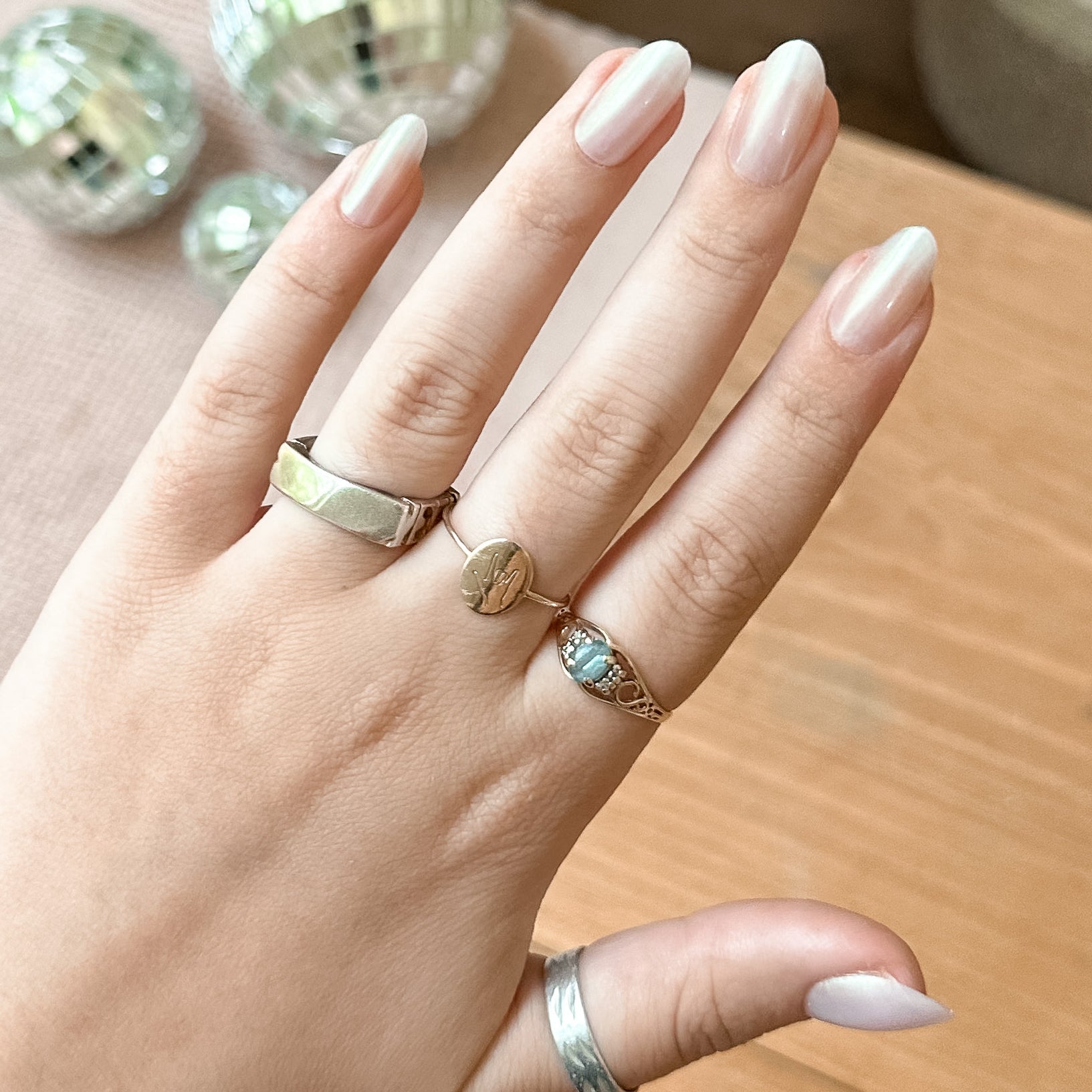 Purple Puka - Press-On | Medium | Oval、mySite、solidvoid