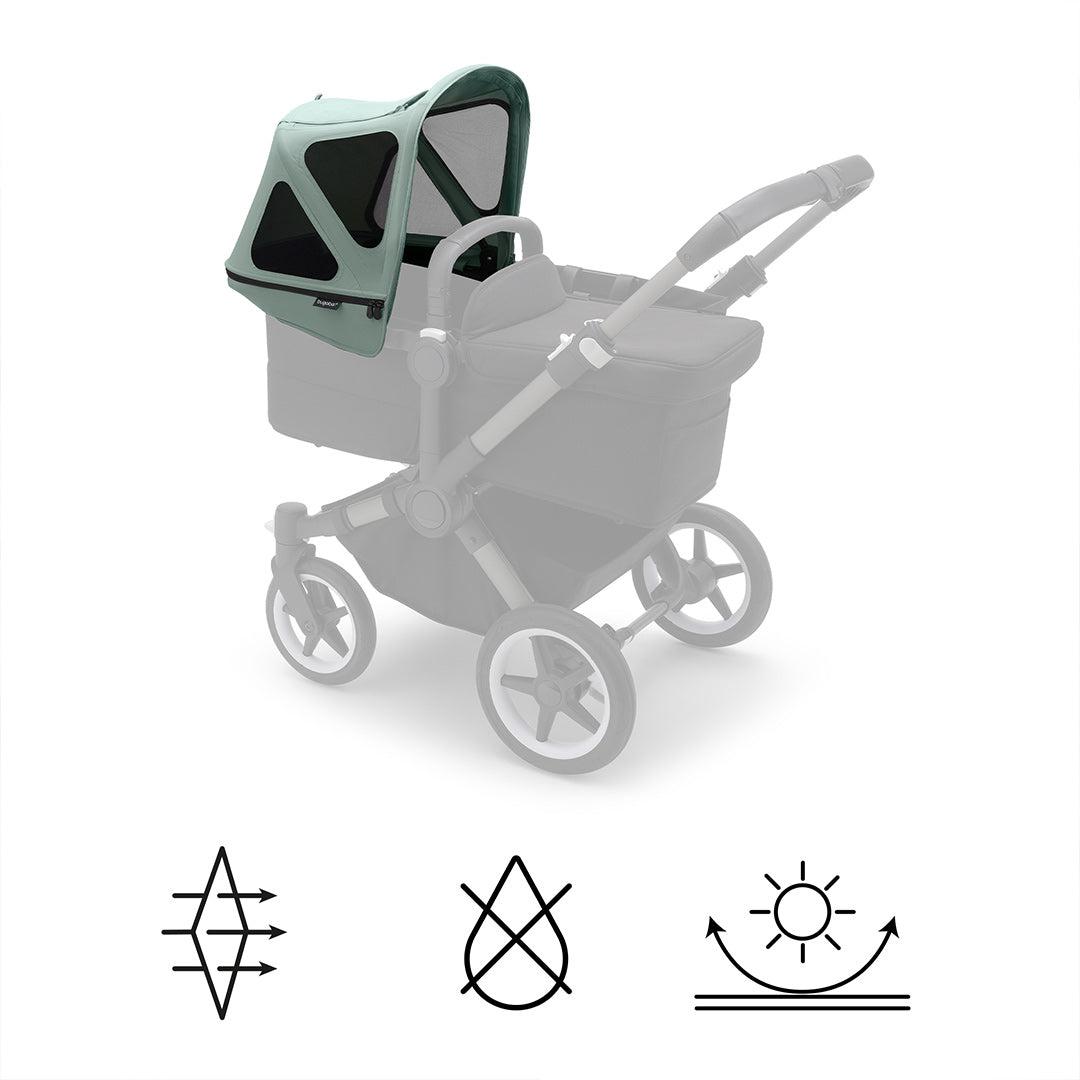  Bugaboo Donkey Breezy Sun Canopy - Pine Green、mySite、merchandisen