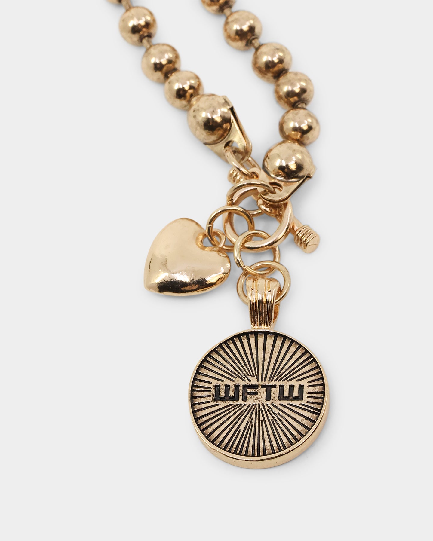 Wild For The Weekend Arkangel T-Bar Necklace Gold、mySite、zt4zffjzw