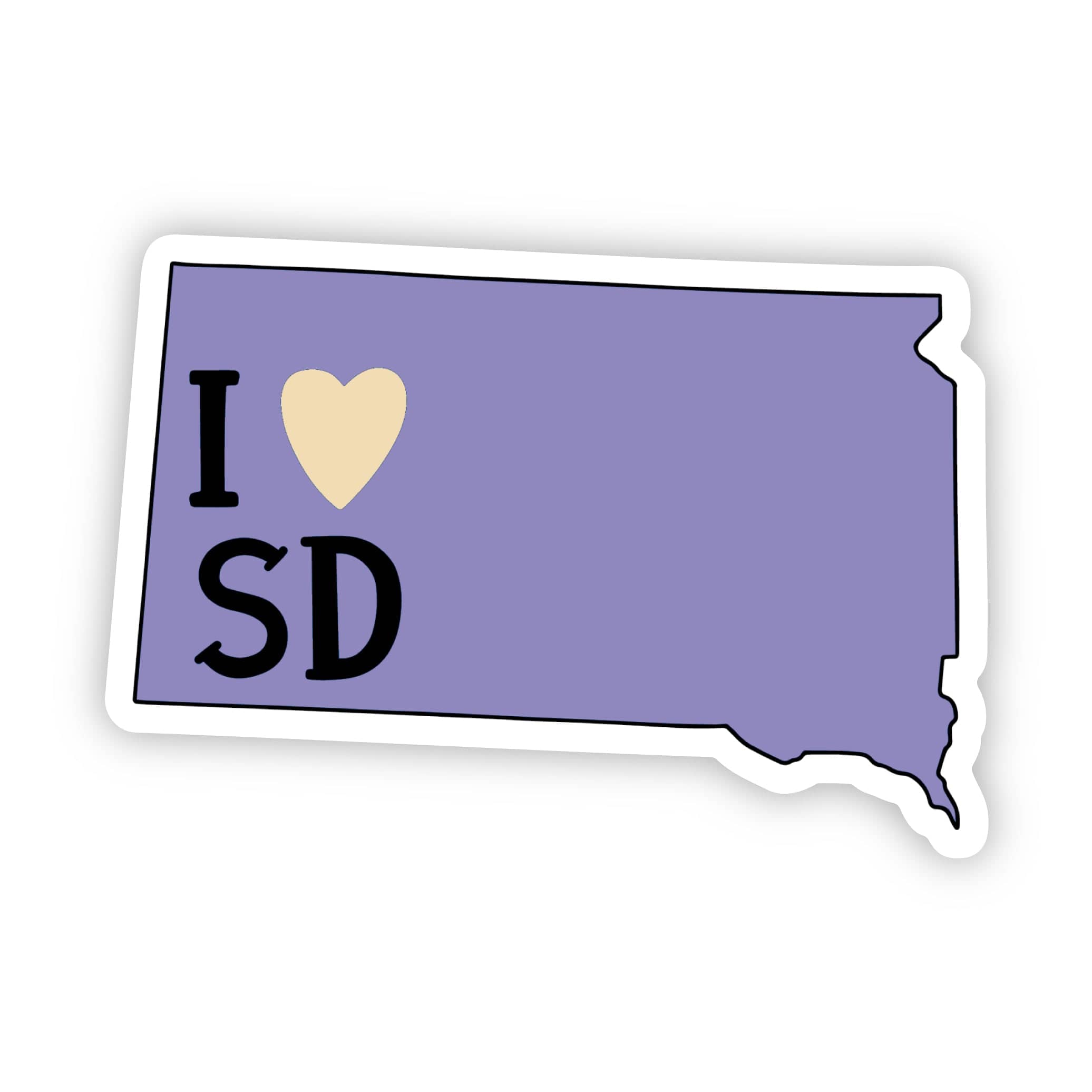  I Love South Dakota Sticker、mySite、elrpsem3k