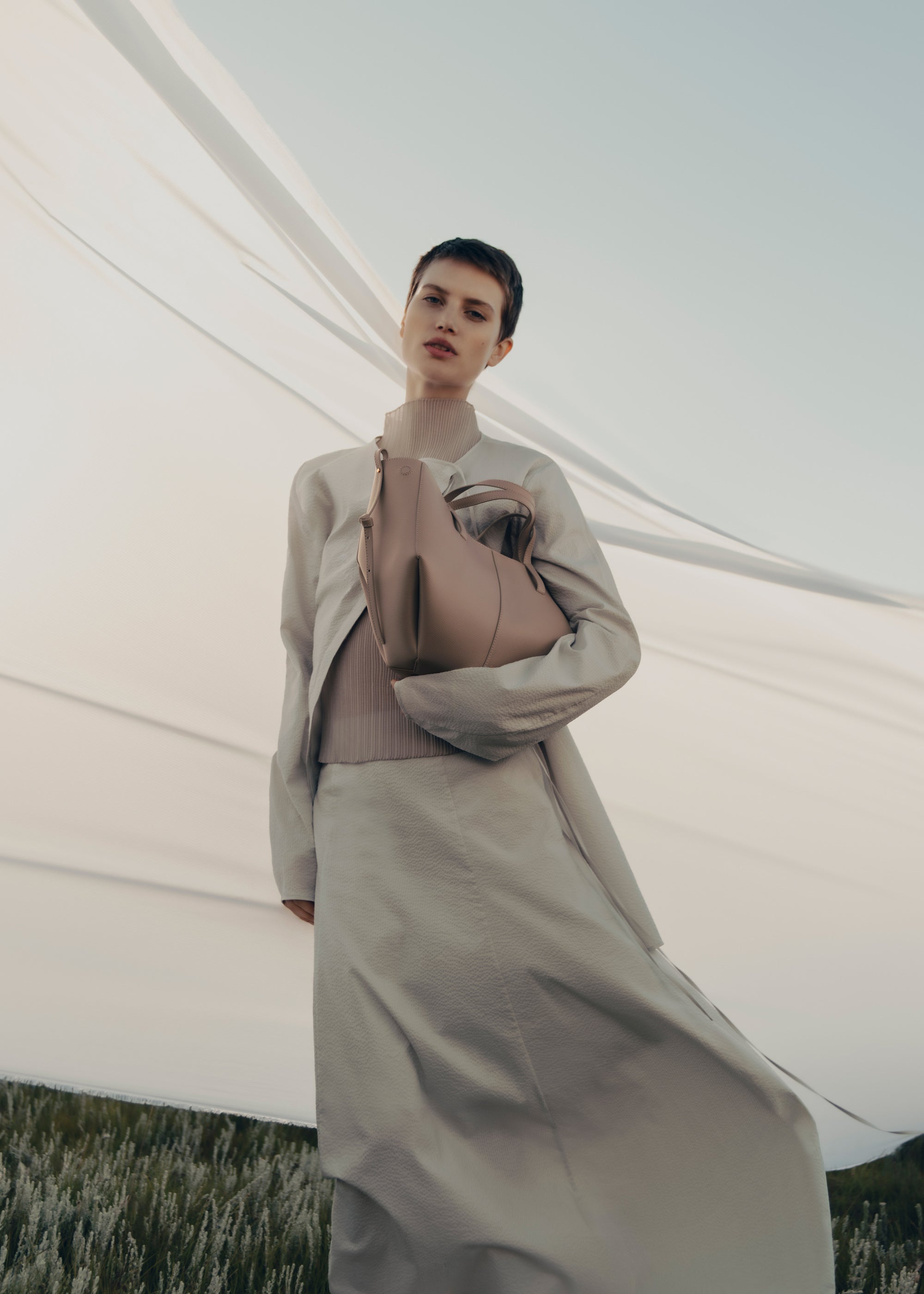 Cyme Mini - Taupe Grain茅、mySite、camillekostekn