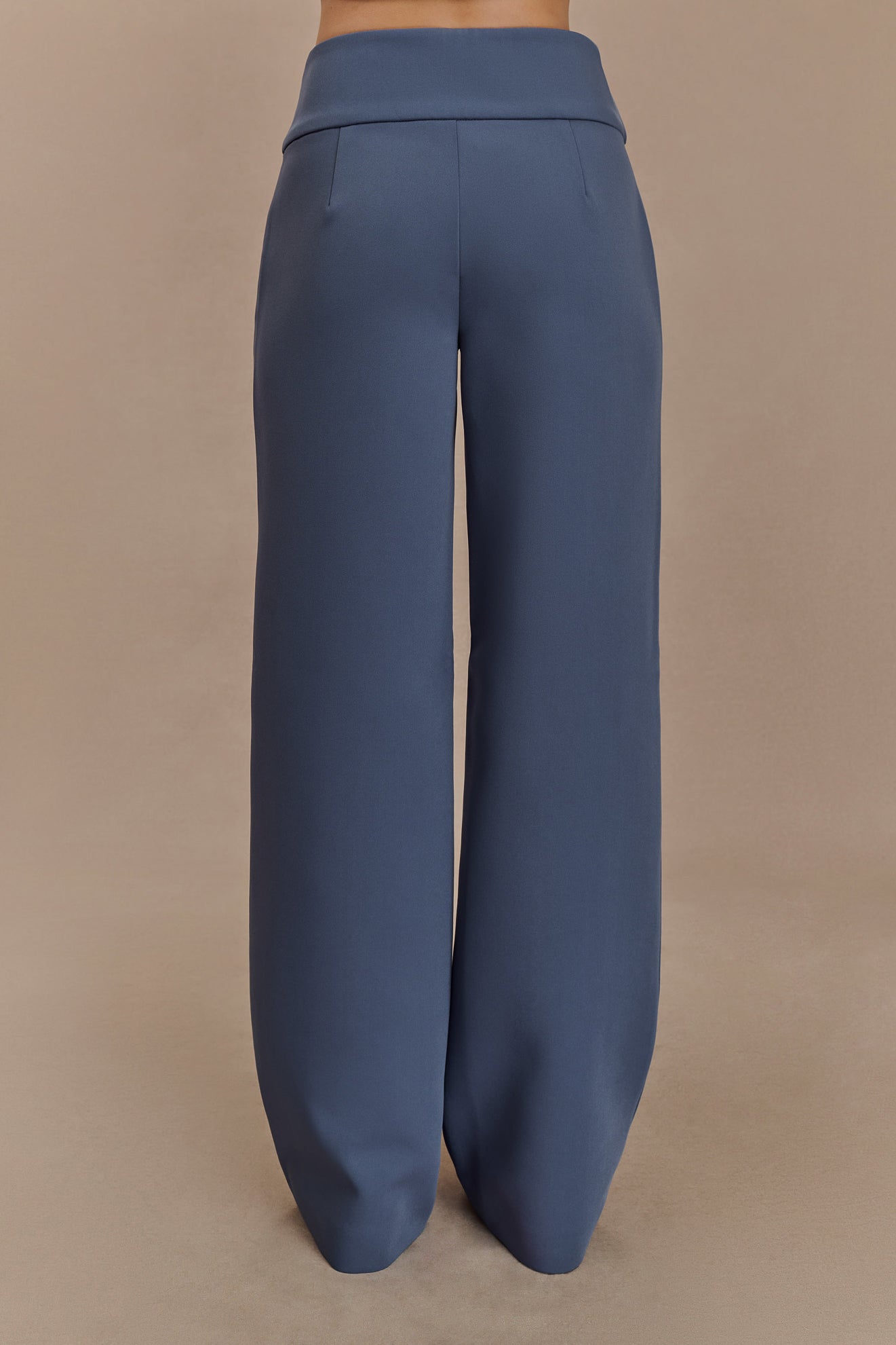 Lindie Straight Leg Suiting Pants - Steel、mySite、solidvoid