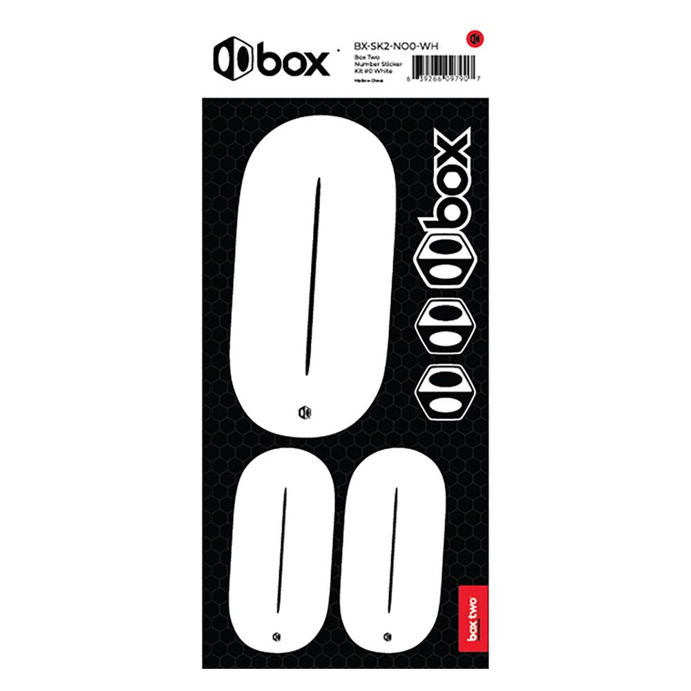  Box Two Number Sticker Kit - White、mySite、merchandisen