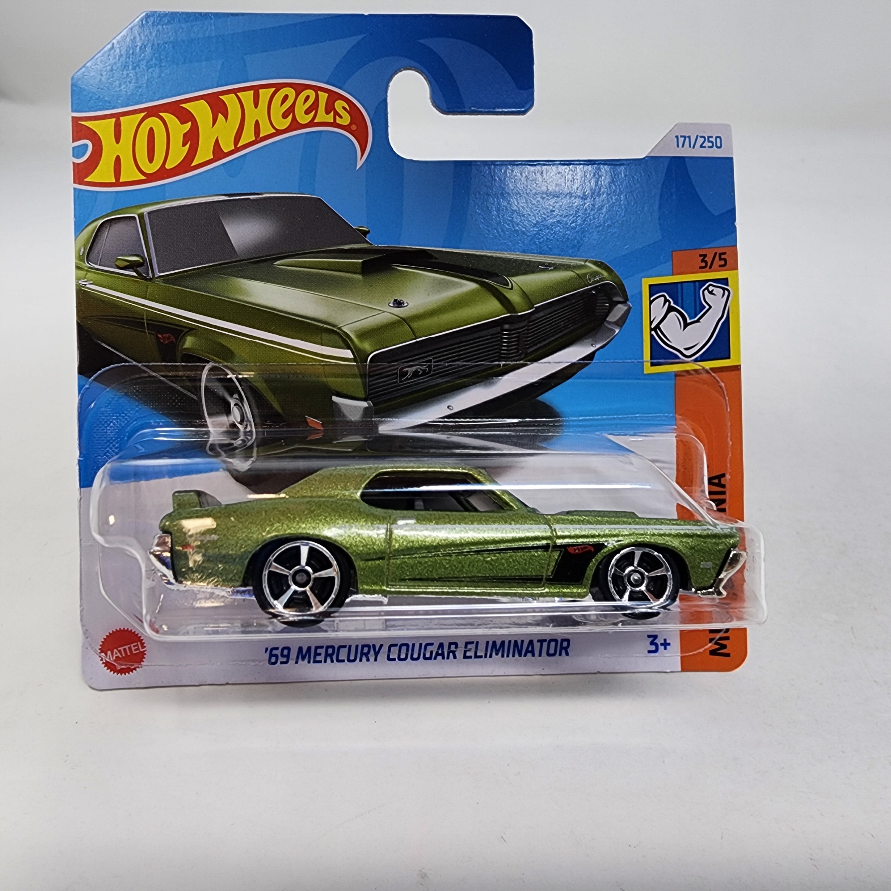 Short Card * '69 Mercury Cougar Eliminator #171 * GREEN * 2024 Hot Wheels Case Q、mySite、hgirdovlk