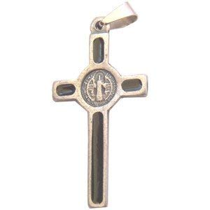 St. Benedict Rosary crucifix-Pewter grade A (3.8x2cm-1.5x0.8)、mySite、topwebapps
