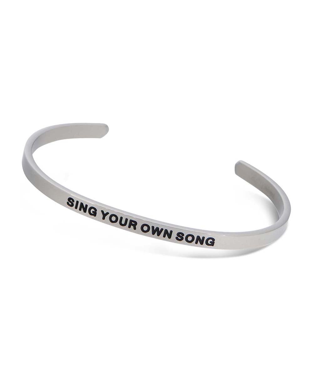 Sing Your Own Song Sleek Cuff Bracelet、mySite、topwebapps