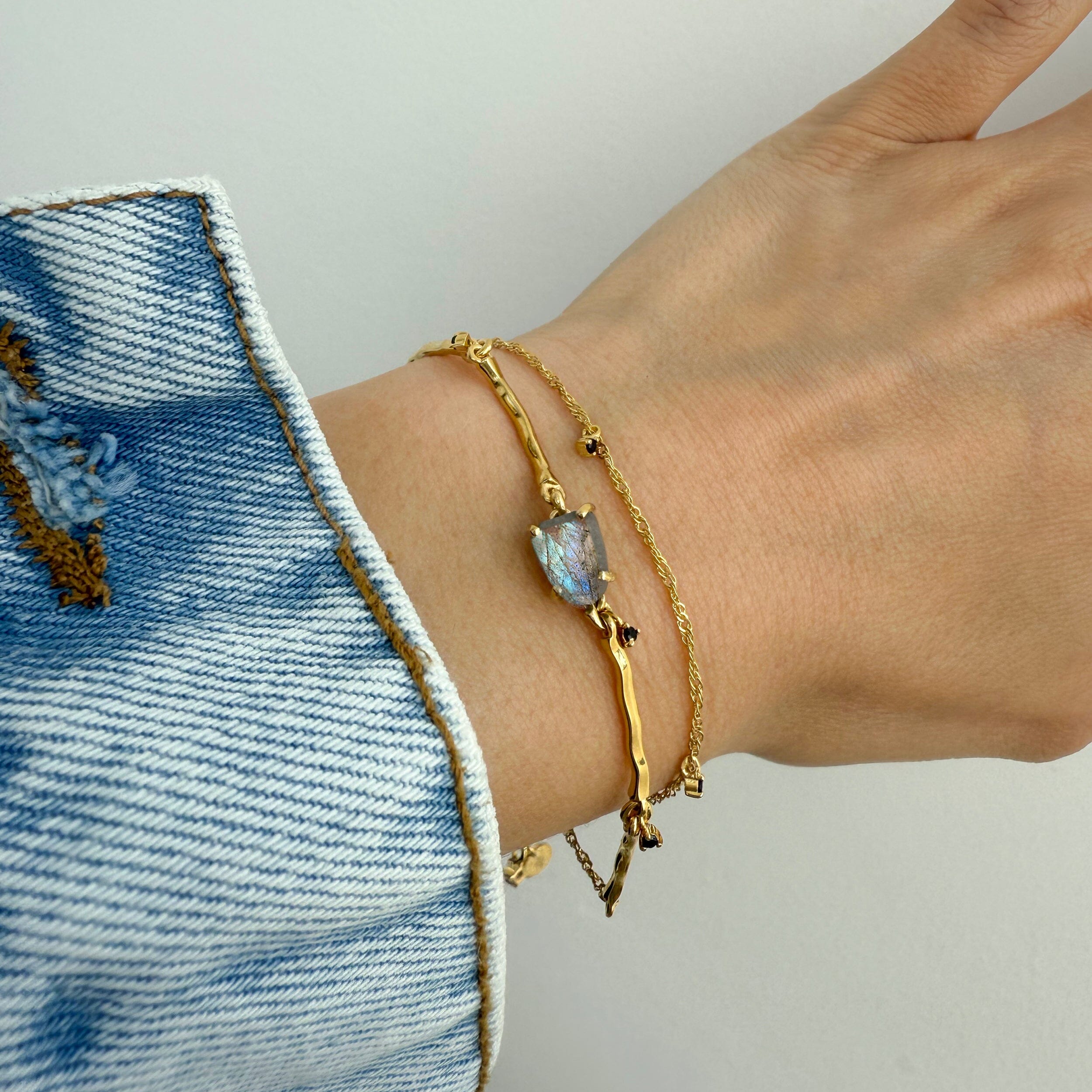 Raw Crystal Bracelet - Flow Labradorite、mySite、hinf8tx79