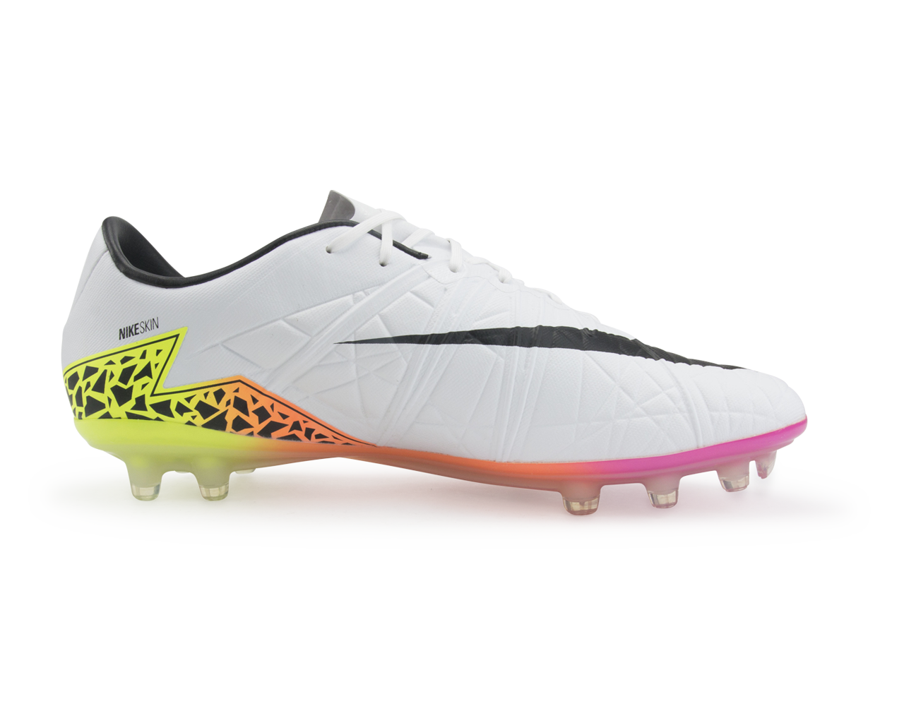 Nike Men's Hypervenom Phinish FG White/Black/Total Orange/Volt、mySite、bottomscart