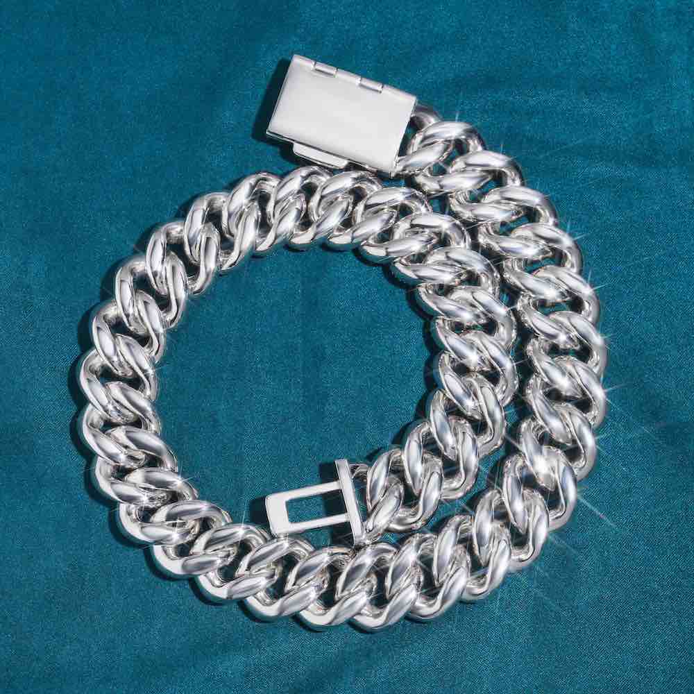 23MM Iced Out Diamond Prong Cuban Link Chain 14K Gold、mySite、hinf8tx79