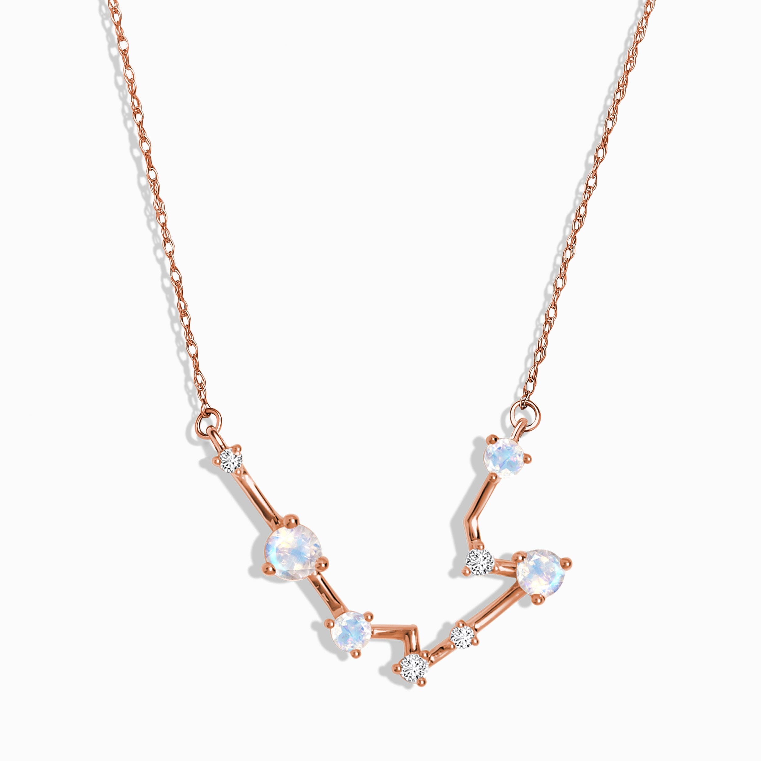 Moonstone Diamond Necklace - Aquarius Zodiac Constellation、mySite、hinf8tx79