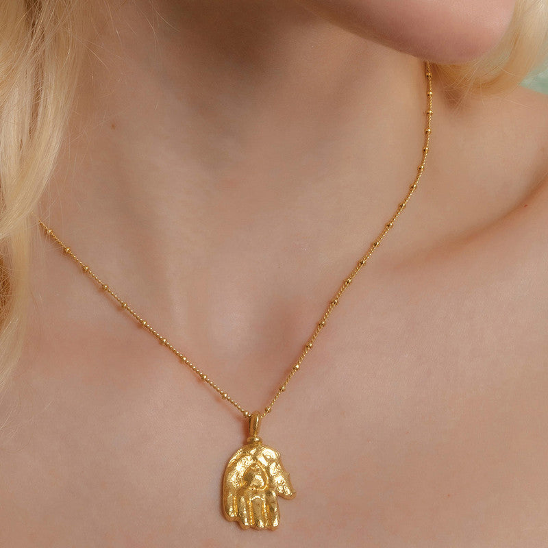Amor Amulet Necklace | 14K Gold Plated、mySite、camillekostekn