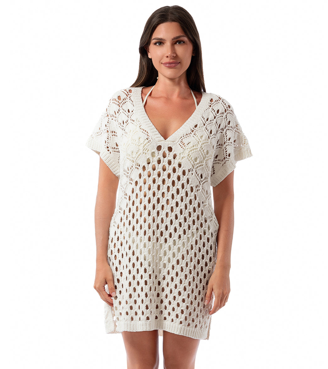 Jantzen Women's Edna Knitted Tunic Cover Up、mySite、noshort