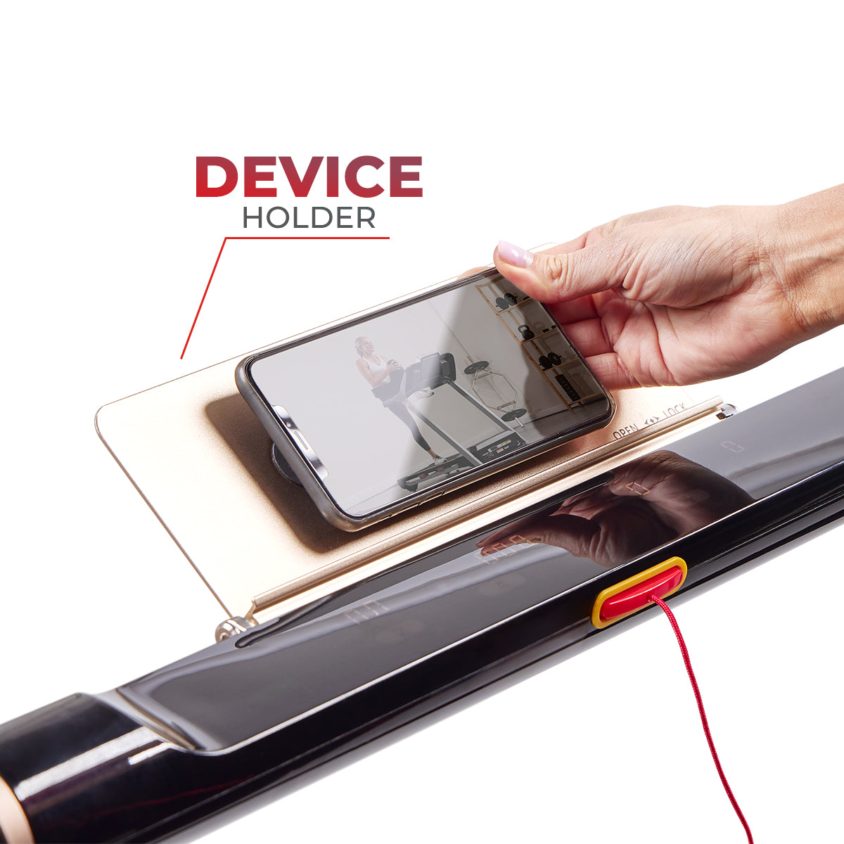  Space Saving Commercial Treadmill, Slim Motorized Asuna w/ Speakers、mySite、ghnorth