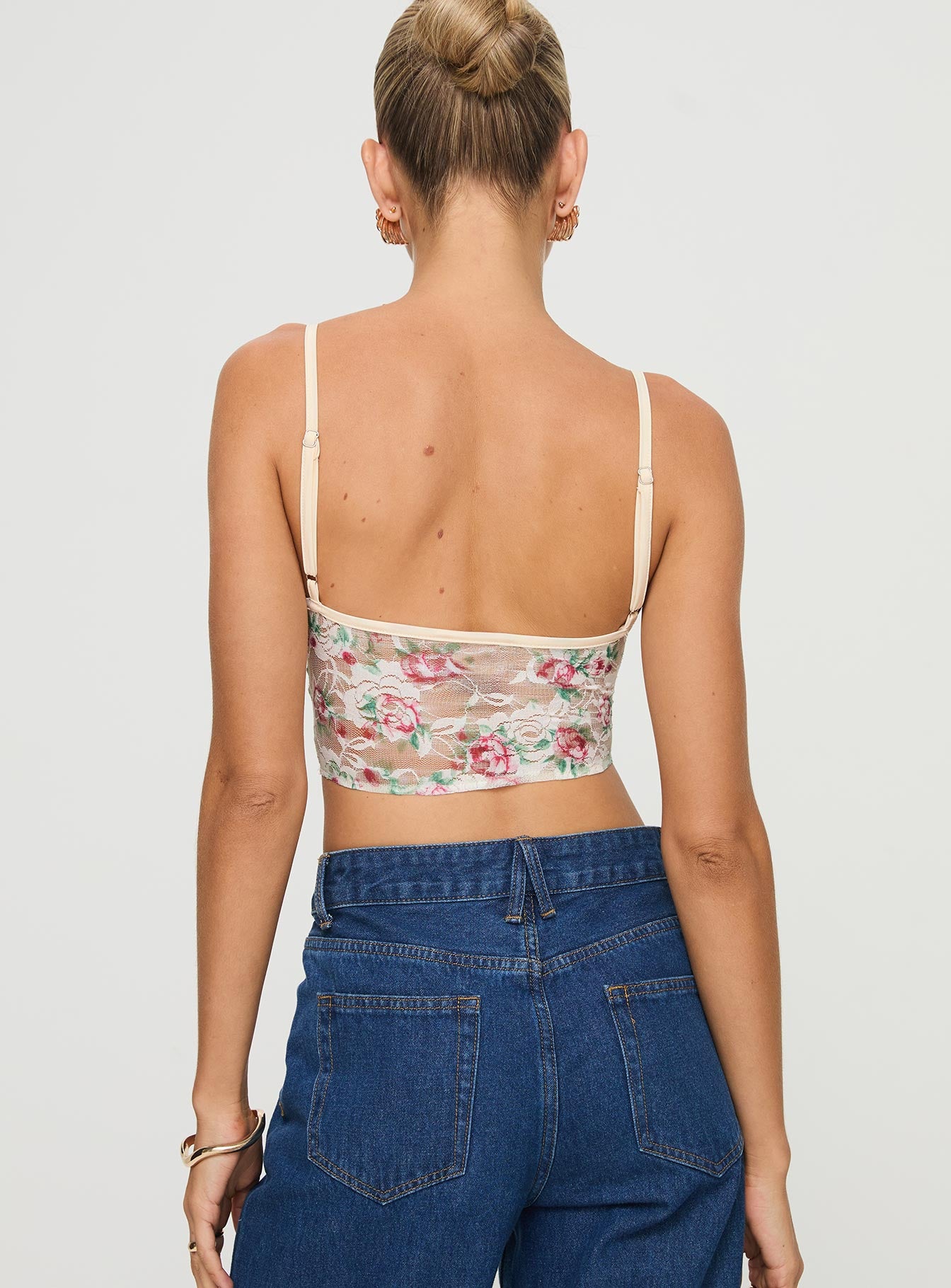 Romania Top Cream / Floral、mySite、solidvoid