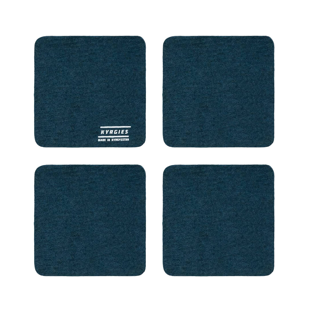  Kyrgies Coaster 4-Pack - Navy、mySite、preschool7hills