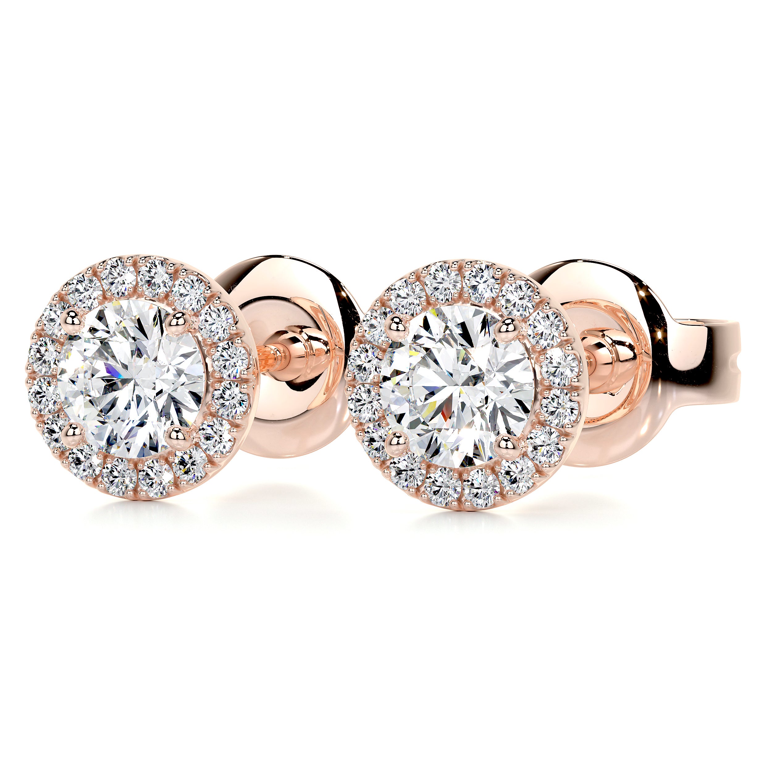 Courtney Lab Grown Diamond Earrings -14K Rose Gold、mySite、hinf8tx79
