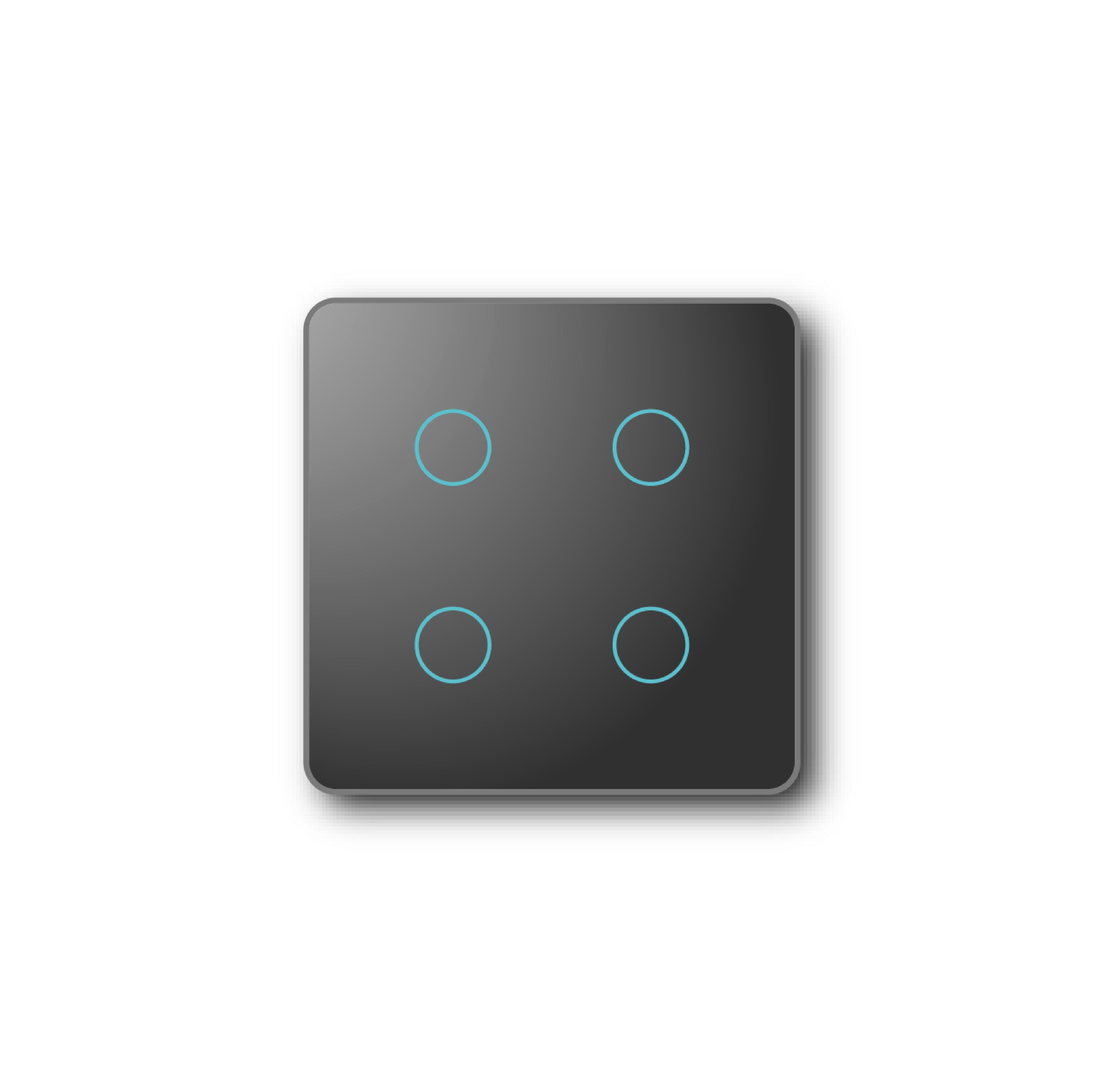 Smartify vPRO Comando de Cenários 4 Botões (12 Cenários) Zigbee Preto - SYPC04ZBPR、mySite、fannypackpong