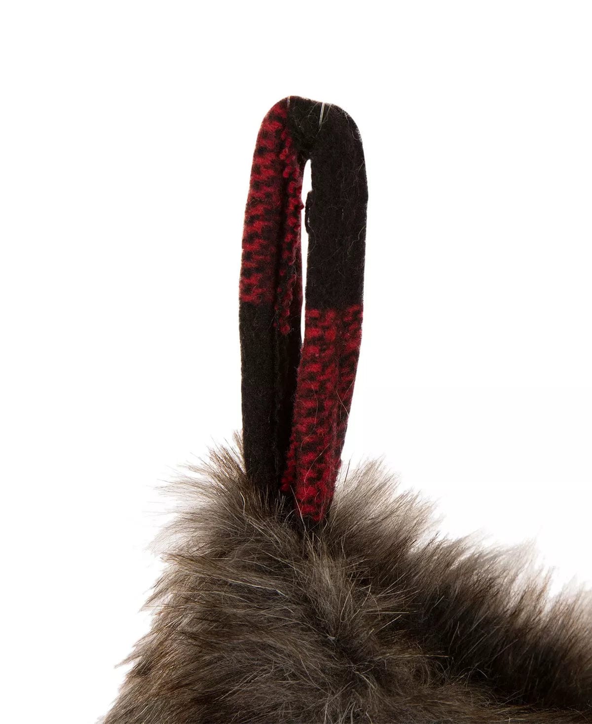 Buffalo Plaid Stocking Polyester Cotton Black and Red Plaid 21 L Imported、mySite、g9winljtr