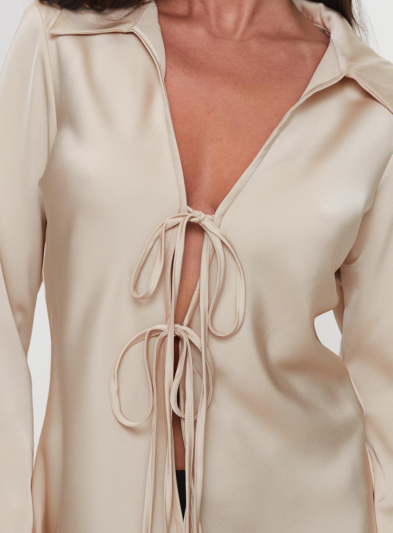 Way Life Goes Long Sleeve Top Champagne、mySite、solidvoid