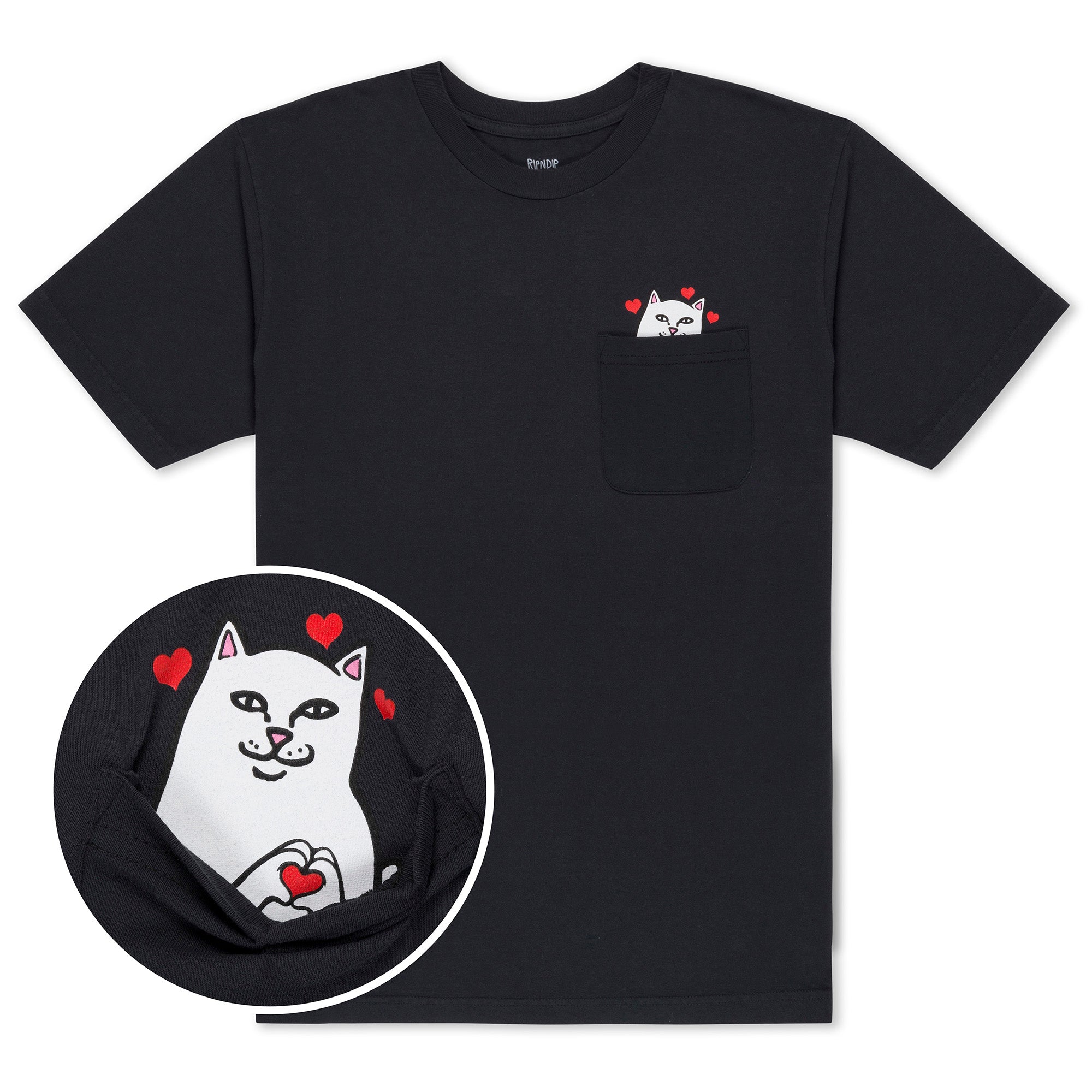  Nermal Loves Pocket Tee (Charcoal)、mySite、merchandisen