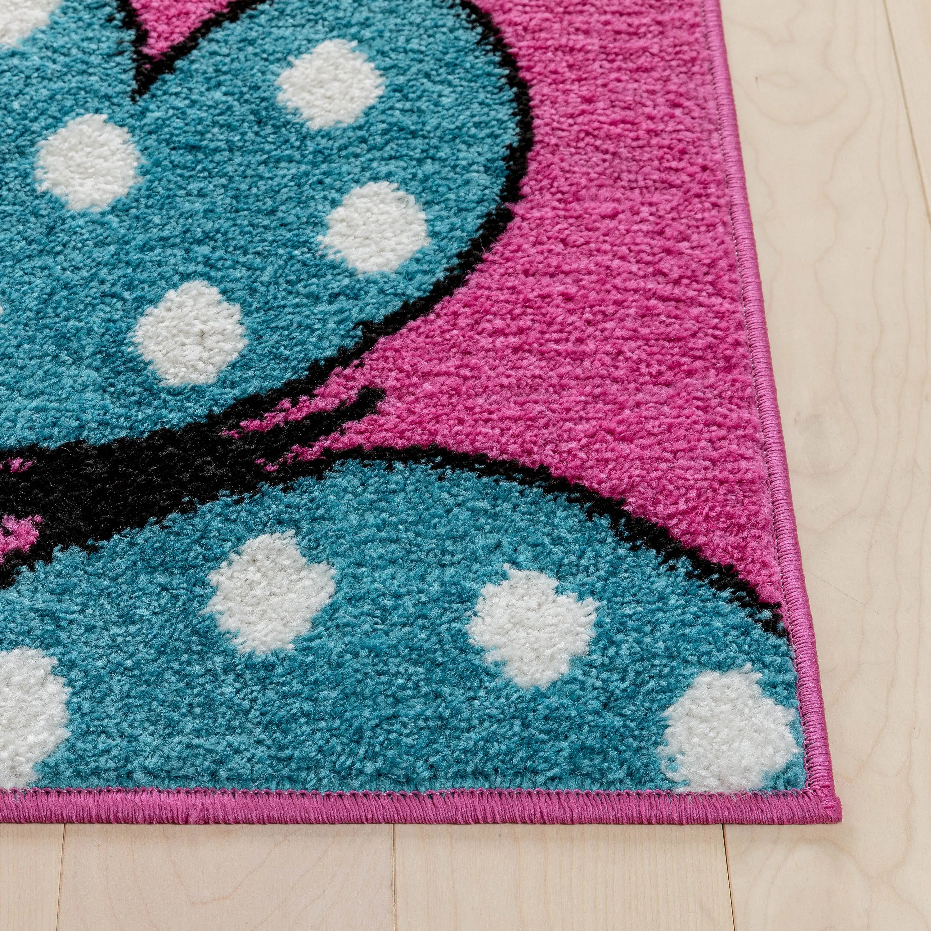 Starbright Daisy Butterflies Pink Rug、mySite、gigharbornorthrealestate