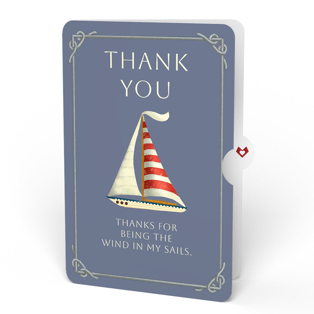 Sailboat on the Horizon Thank You Pop-Up Card and Sentiment Set、mySite、solidvoid