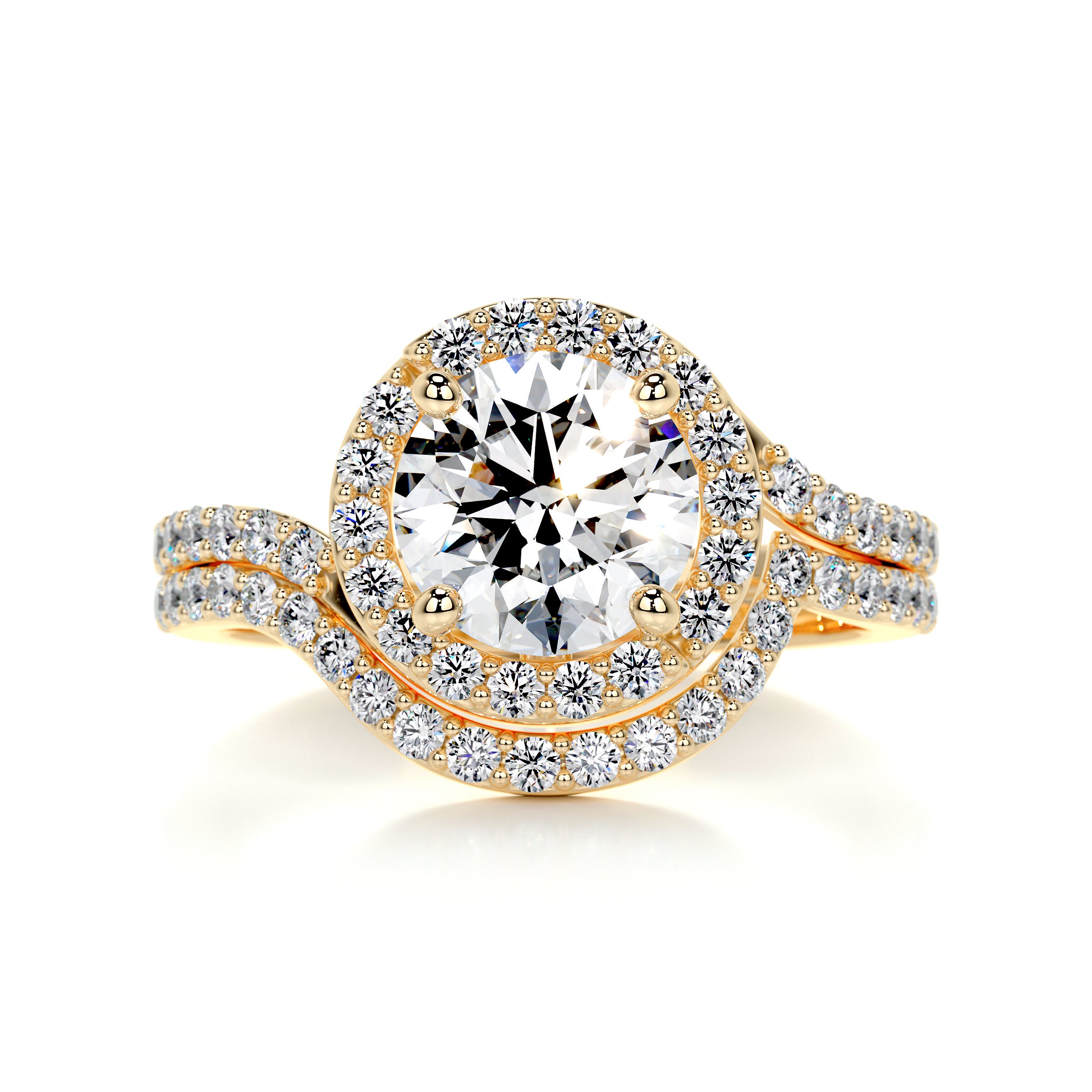 Stella Diamond Bridal Set -18K Yellow Gold、mySite、hinf8tx79