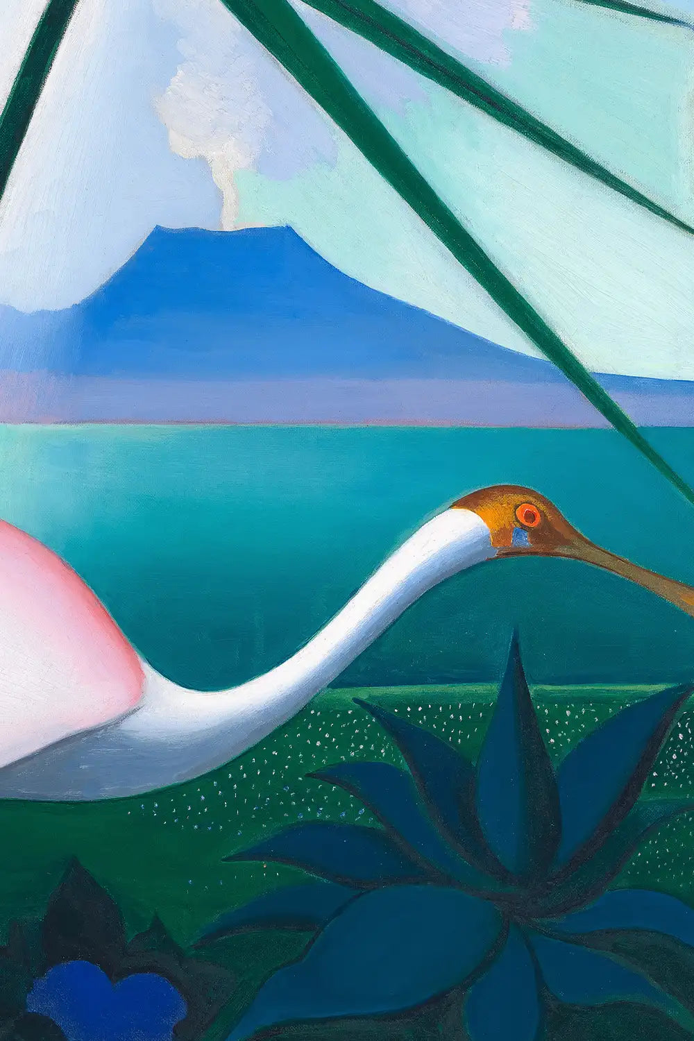 Neapolitan Song Bold Blue Art Print、mySite、gigharbornorthrealestate