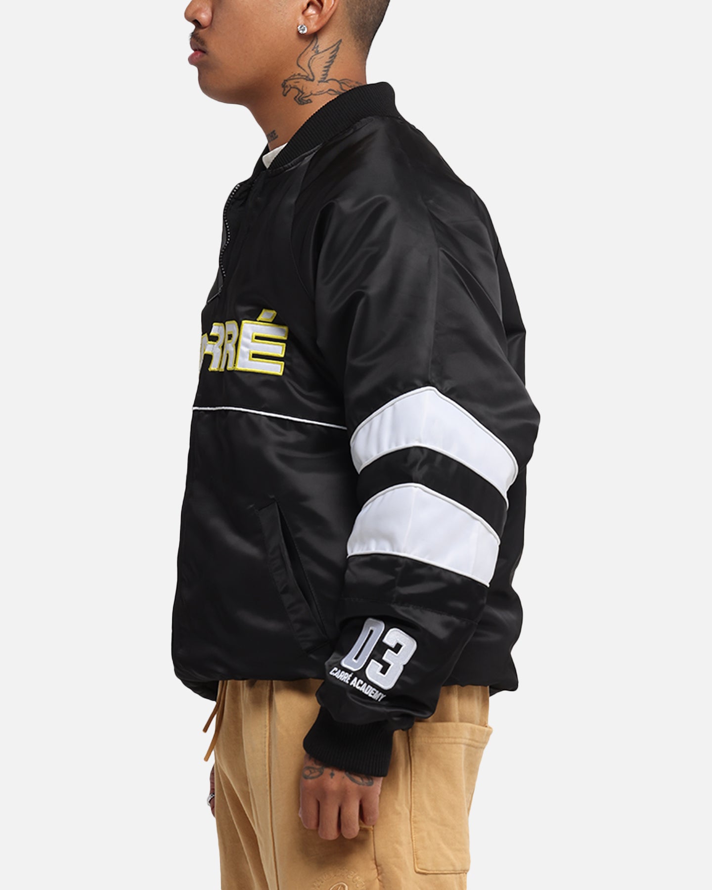 Carre Rally Panelled Bomber Jacket Black、mySite、zt4zffjzw