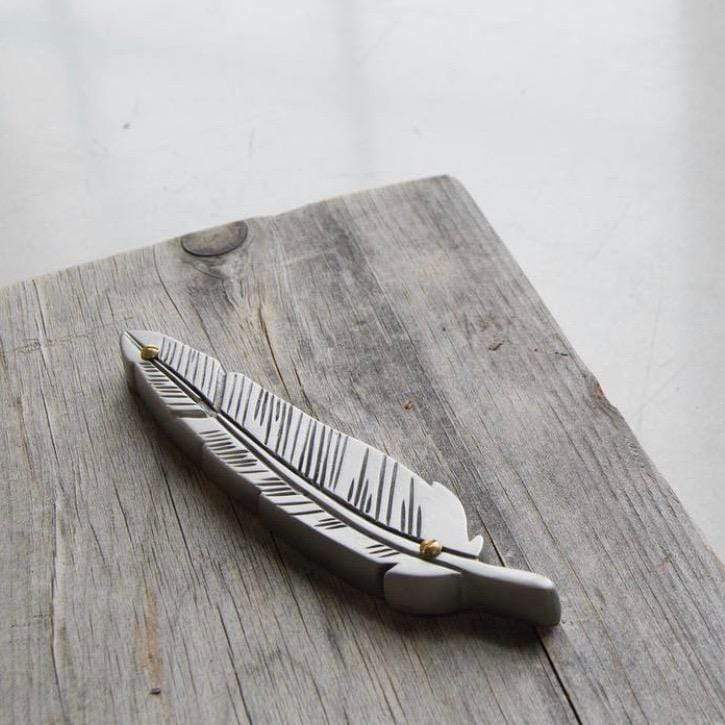 Feather Mezuzah by Emily Rosenfeld、mySite、topwebapps